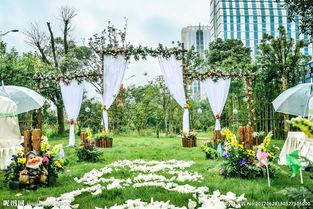 欧美户外婚礼图片,浪漫自然，梦幻盛宴