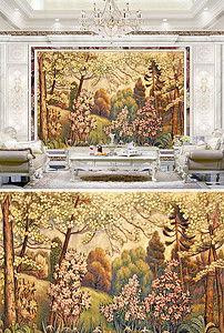 插画欧美花园图片大全